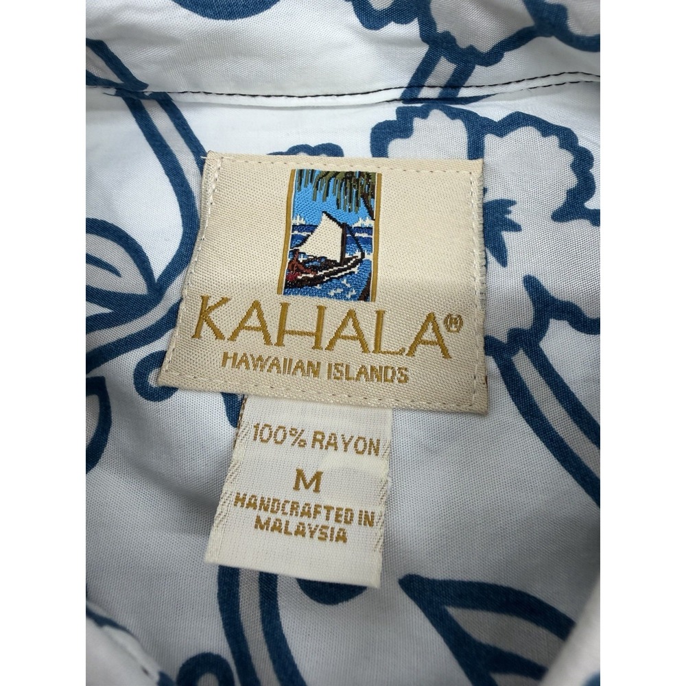 Kahala Men's Medium Rayon Shirt Michael Cassidy Hawaiian Hula Girls Palekaiko - Picture 5 of 8